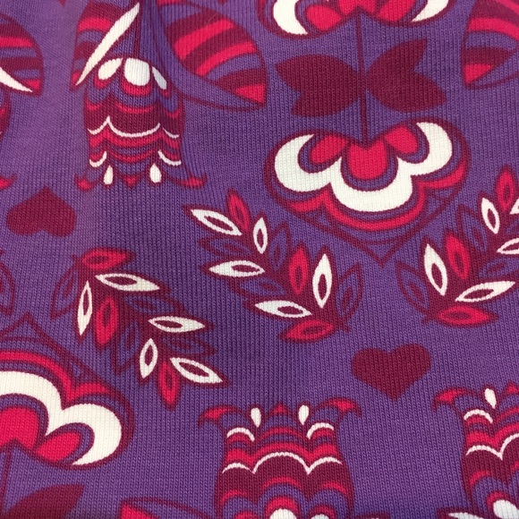 SOLD-Hanna Andersson Top LS Purple Floral 90 cm 3T - Picture 5 of 9